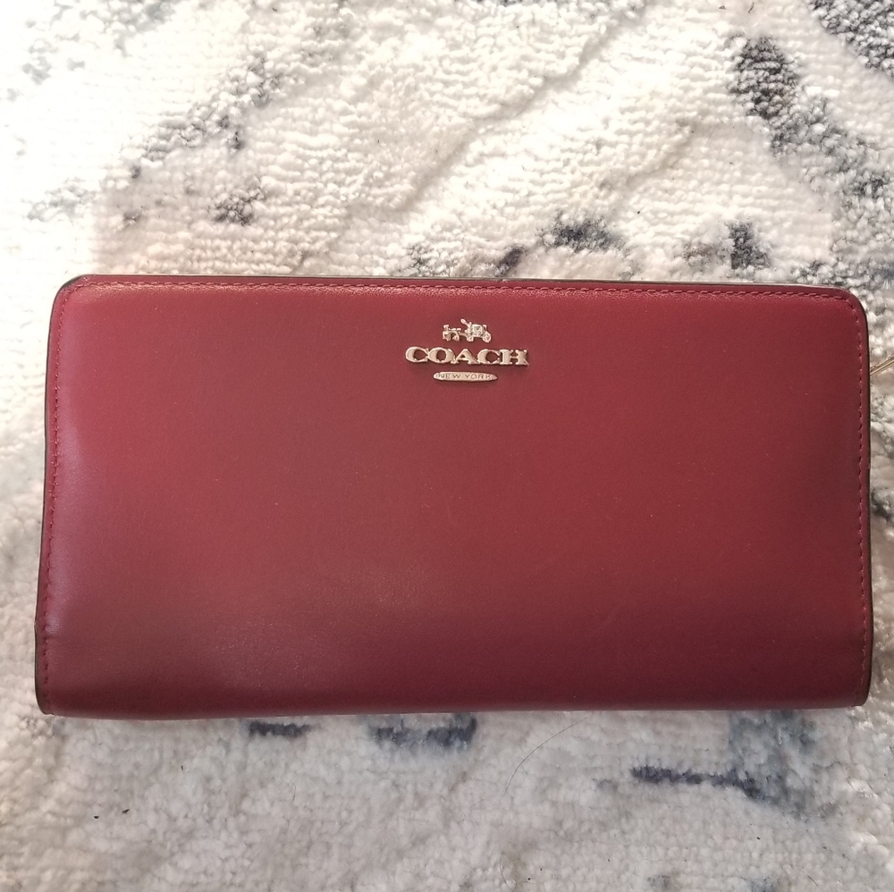 Burgundy Coach Wallet